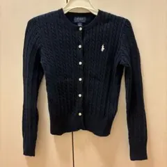 polo カーディガン ケーブル