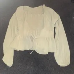 GRL [at1886]シアーリボンカーディガンXキャミソールセットアップ