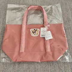 新品未開封✨新品 オールドテディガール ワッペントートバッグ ピンク 小