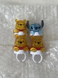 ディズニーリングライト　スティッチ　くまのプーさん 4個セット