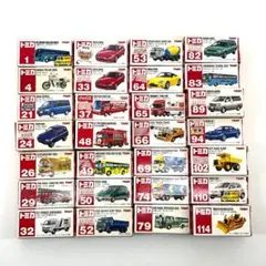 トミカ 廃番 まとめ売り 28台セット 絶版 赤ロゴ TOMY 赤箱 ミニカー