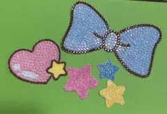 デコうちわ　ストーン　パーツ