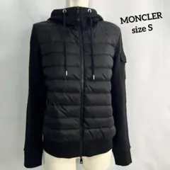 『美品』MONCLER モンクレール　スウェット切替　ダウン　サイズS 美品』MONCLER モンクレール スウェット切替 ダウン サイズS - メルカリ