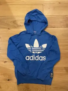 adidas 青 パーカー SXサイズ