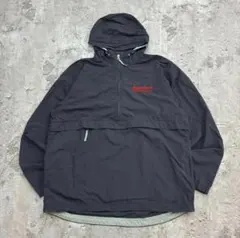 L.L.Bean　アノラックパーカー　ハーフジップ　L　グレー系　無地