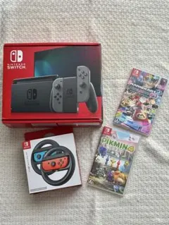 Nintendo Switch 本体 + ゲーム2本 + Joy-Conホイール