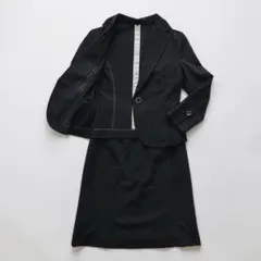 新品✨Plidoul プリドール(XS〜S)スカートスーツ 上下 ビジネス 黒のサムネイル