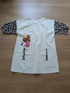 学研エプロン　くまの学校花柄チュニック