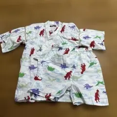 恐竜柄甚平 130cm 上下セット