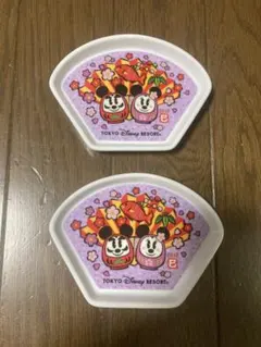 東京ディズニーリゾート お正月 扇型 豆皿2013