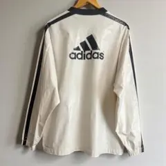 adidas アディダス エナメル ナイロンプルオーバー ベースボールシャツ　L