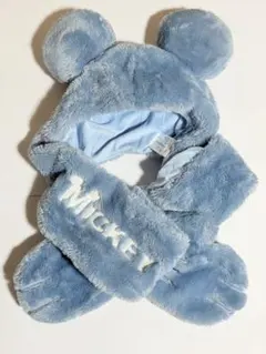 ディズニー マフラーファンキャップ ブルー 青