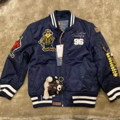 TOP GUN ネイビー MA-1ジャケット 6歳