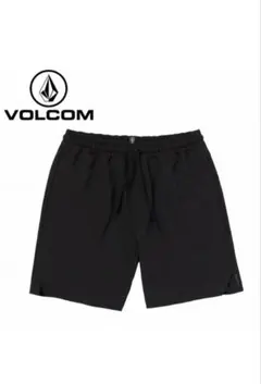【新品未使用】VOLCOM ブラック ハーフパンツ　定価9,350円のサムネイル