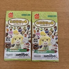 新品未開封　どうぶつの森 amiiboカード 2パック　第1弾