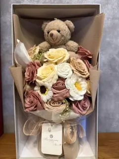 Fiorfiore 造花ブーケ テディベア付き