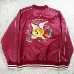 Disney クレオ 刺繍 スカジャン Mサイズ 紺 ピノキオ ディズニー 公式