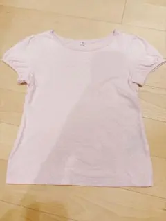 無印良品 ドット柄 半袖Tシャツ ピンク 120cmのサムネイル