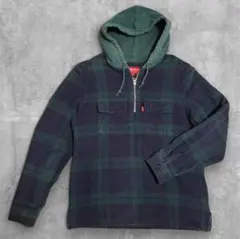 し*ゆ様 希少 supreme 2016限定 デザイン パーカー ハーフジップ