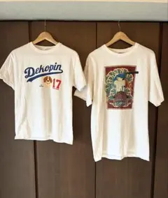 大谷翔平　デコピン　東京駅　期間限定　POP UP Tシャツ２枚セット