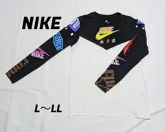 ナイキ ロングTシャツ L XL 長袖 ロゴ 袖プリント ストリート メンズ