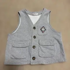【BeBe】グレー ベスト