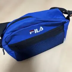 FILA ショルダーバッグ 青 メッシュポケット付きのサムネイル