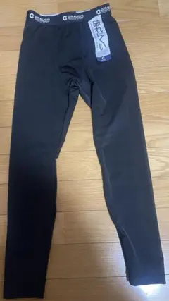 タグ付きGIRAUDM インナータイツ ブラック ジュニア用ロングタイツ140