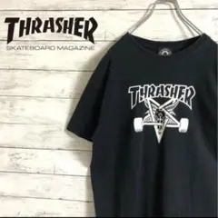 スラッシャーTHRASHER☆ビッグロゴ　ブラック　半袖Tシャツ