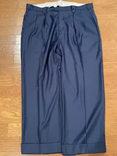 90s pronti extra wide slacks 極太 チェック - メルカリ