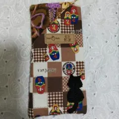 手作り猫デザインメガネケース 黒猫 男女兼用