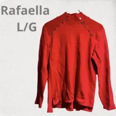 Rafaella レッド ハイネックセーター L/G