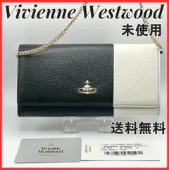 特価 未使用 長折財布 Vivienne Westwood ブラック＆ホワイト