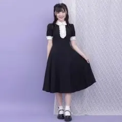 Secret Honey シーハニ フリルバイカラーロングシャツワンピース