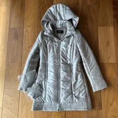 【美品】VICKY シルバー ダウンジャケット フード付き
