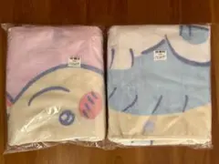 ちいかわ　超BIG　マイヤーブランケット　2種セット　ハチワレ　うさぎ　モモンガ