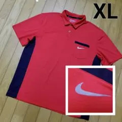 NIKEGOLF　DRI-FIT 赤 ポロシャツ　XL