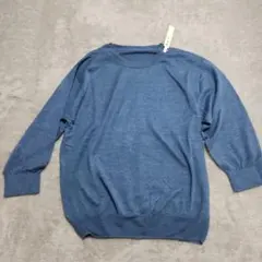 無印良品 Lサイズ ニットセーター 麻　100%　クリーニング済