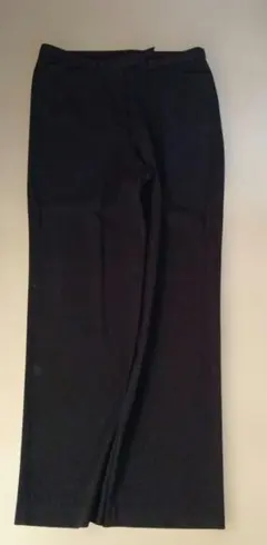 ブラック ストレートスラックス LL