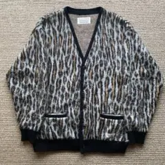 WACKO MARIA レオパード モヘア ニット カーディガン ワコマリア