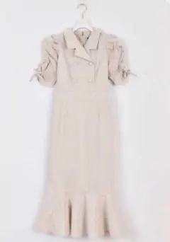 ⚠️3/31までの出品 evelyn 開襟マーメイドop ワンピース ピンク