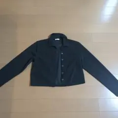 ブラック クロップドジャケット