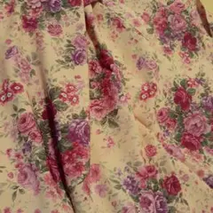 バラ柄生地