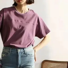 GeeRA ジーラ 綿100％フットボールTシャツ　パープル　XL 紫のサムネイル