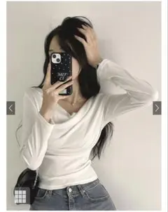 3Wayドレープカシュクールトップス[dk1610] オフホワイト