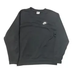 Nike ブラック クルーネック スウェット