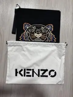 KENZO トラ刺繍 クラッチバッグ