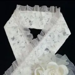 F-7フリルレース伊達襟 重ね襟 飾り襟❀着物 振袖 成人式 卒業式