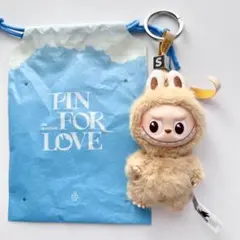 ラブブ　LABUBU PIN FOR LOVE イニシャル S