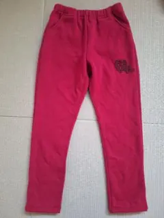 ハッカキッズ　赤裏起毛パンツ 140cm